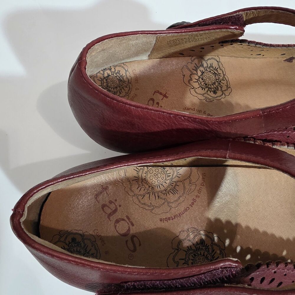 Taos Mary Jane Shoes Sz 10 Red - Picture 3 of 12